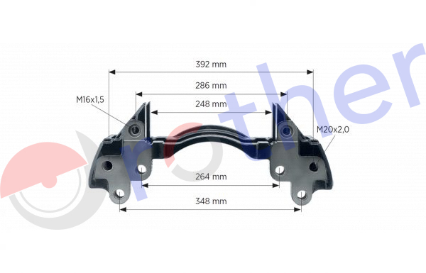 P014107004 - Portapinzas Knorr SB7/SN7 Iveco