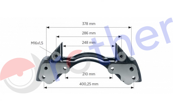 P014107024 - Portapinzas Knorr SN7 Mercedes Delantero