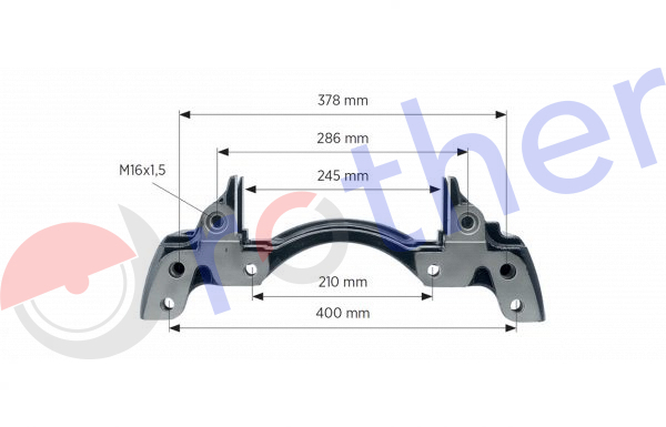 P014127001 - Portapinzas Knorr SM7 Mercedes delantero