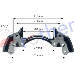 P014137001 - Portapinzas Knorr SL7 Mercedes trasero