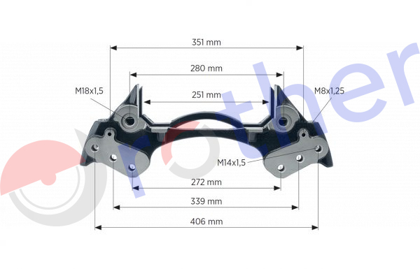 P015002532 - Portapinzas Meritor D3